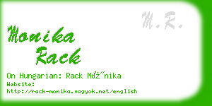 monika rack business card